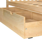Letto a castello in legno massello singolo su singolo per bambini con cassetti portaoggetti sotto il letto