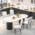 Sedie da Pranzo Moderne Set da 2/4/6/8, Sedie da Cucina Imbottite con Cuscino Spesso per Sala da Pranzo