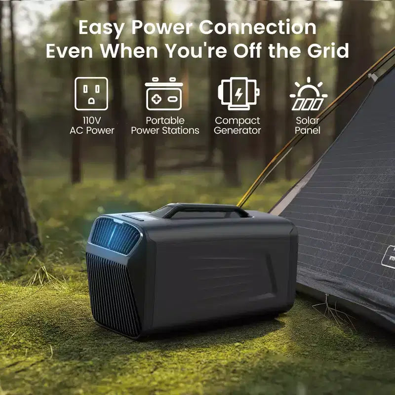Condizionatore portatile Waykar 3-in-1 da 5000 BTU con deumidificatore e telecomando per tenda, campeggio e camper