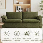 Dyonery 86 Cloud Loveseat Sofa, seduta profonda e ampi braccioli con cuscini, telaio robusto, design ergonomico e traspirante