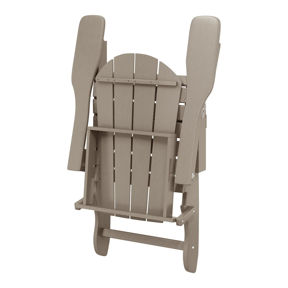 Polytrends Laguna Sedia Adirondack Pieghevole da Esterno per Patio Resistente allo Sbiadimento e alle Intemperie