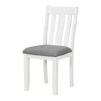 Set tavolo da pranzo allungabile da cascina per 6, tavolo rettangolare e 6 sedie imbottite