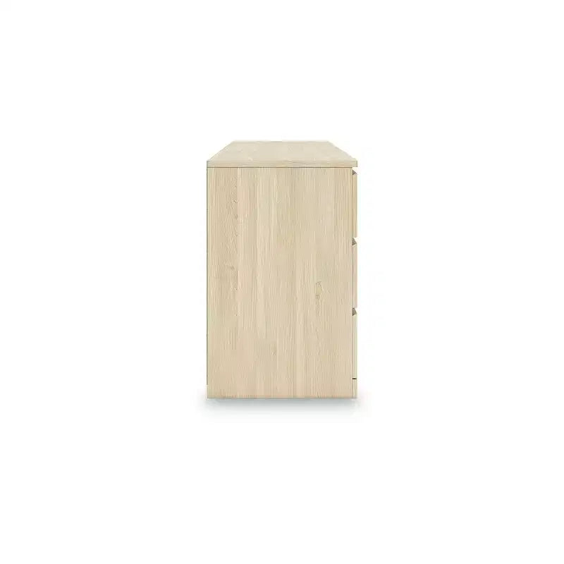 Cassettiera moderna Onita a 6 cassetti di Signature Design by Ashley, cassettiera in legno marrone naturale con design senza maniglie