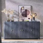 Credenza a Buffet da Cucina con 4 Ante e Ripiani, Credenza Moderna Grande, Mobile Contenitore per Bar Caffè da 66 Pollici