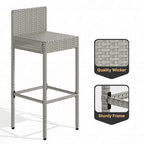 Moasis Set di Mobili da Esterno con Bar in Vimini 5 Pezzi - 5 PZ