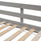 Letto a soppalco a forma di casetta con scaletta e spondine per bambini, in legno, misura singola