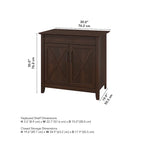 Scrittoio Key West con mobiletto di Bush Furniture