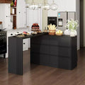 Credenza/Mobile Buffet Intelligente Girevole/Allungabile con 6 Cassetti, Piano d'Appoggio Estensibile, Tappetino Antiscivolo, Tavolo da Pranzo Girevole, Dispensa ad Isola per Cucina