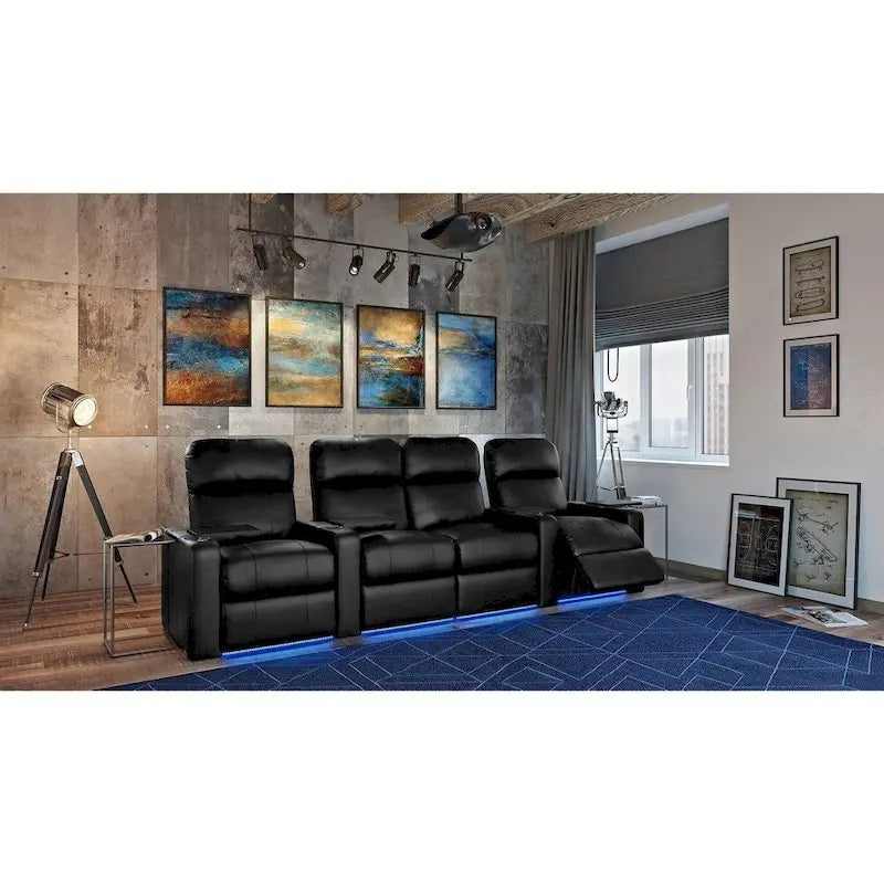 Set Poltrone Home Theater Octane Turbo XL700 Power in Pelle (Fila da 4)