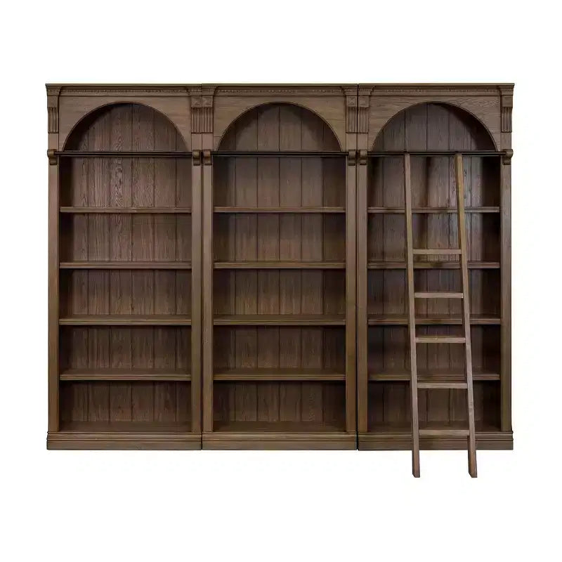 94 Traditional Tall Bookcase Wall, Collezione Stratton Marrone - Martin Furniture