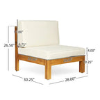 Set da conversazione Brava Outdoor a 6 pezzi in legno di acacia di Christopher Knight Home