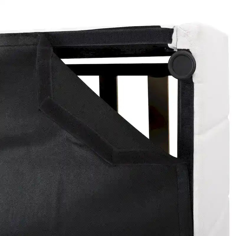 Letto imbottito Queen size con sistema di sollevamento idraulico e vano contenitore - Beige