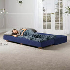 Divano letto / Letto estraibile queen-size - Microvelluto