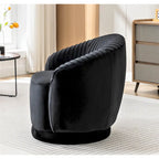 Poltroncina girevole Milvo Small in velluto