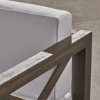 Set da conversazione Brava Outdoor a 6 pezzi in legno di acacia di Christopher Knight Home