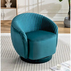 Poltroncina girevole Milvo Small in velluto