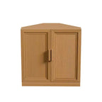 Mobile ad Angolo Dovelina con Ripiani Regolabili Credenza Buffet Vetrinetta Vino Mobile da Cucina e Sala da Pranzo con Ante in Legno - 31H x 31W, 36H x 31W
