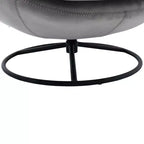 Poltrona Svedese Okak con Pouf, Poltrona Moderna Senza Braccioli Stile Mid-Century per Soggiorno, Morbida e Confortevole per Guardare la TV, Giocare