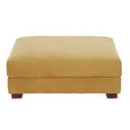 Pouf poggiapiedi oversize in velluto a coste moderno