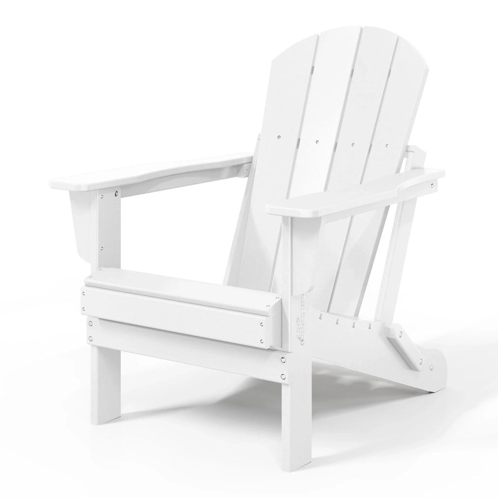 Polytrends Laguna Sedia Adirondack Pieghevole da Esterno per Patio Resistente allo Sbiadimento e alle Intemperie