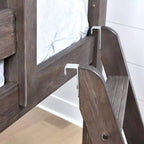Max & Lily Letto a castello basso singolo su singolo con tende