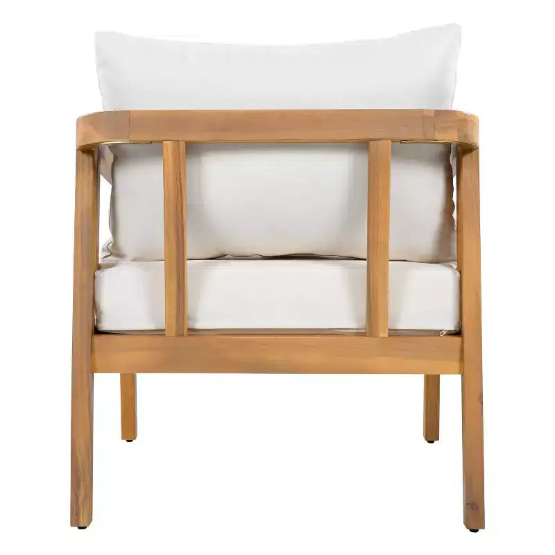 Christopher Knight Home Sunny Set Salotto Moderno a 5 Pezzi in Acacia con Tavolo Rettangolare a Doghe e 7 Posti