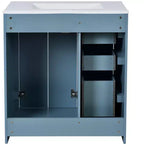 Mobile bagno 30 pollici con lavabo singolo, armadietto e 3 cassetti – Nero / Blu / Verde / Indaco / Bianco