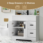 Mobile bagno 30/36/48 Wavy Line con lavabo e rubinetto