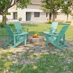 Bonosuki Sedie Adirondack da Esterno in Legno Resistente alle Intemperie - Set da 4