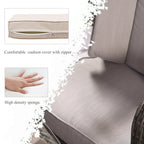 Set da pranzo rotondo da esterno in 7 pezzi in vimini di rattan con cuscini di Moda Furnishings
