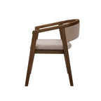 Christopher Knight Home Simon Set da pranzo 5 pezzi in legno di gomma stile Mid-Century moderno con sedie imbottite in bouclé
