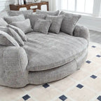 Comodo divano letto matrimoniale Loaf, divano letto oversize con braccioli