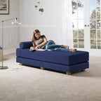 Divano letto / Letto estraibile queen-size - Microvelluto