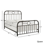 Letto in metallo nero