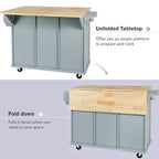Carrello da Cucina su Ruote Portatile con Contenitore