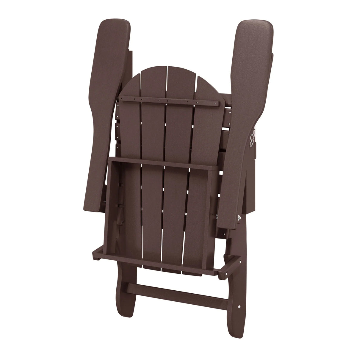 Polytrends Laguna Sedia Adirondack Pieghevole da Esterno per Patio Resistente allo Sbiadimento e alle Intemperie