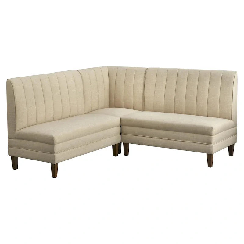 Set Panca Imbottita a Schienale Canaletto 3 Pezzi Kerrington di Lifestorey