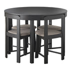 Set da pranzo rotondo compatto Harrisburg Tobey da 5 pezzi