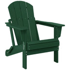 Polytrends Laguna Sedia Adirondack Pieghevole da Esterno per Patio Resistente allo Sbiadimento e alle Intemperie