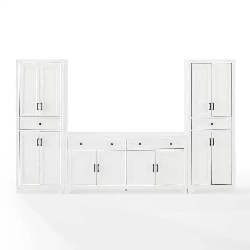 Set Tara 3 pezzi Madia e Dispensa Effetto Invecchiato - Crosley