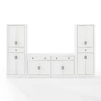 Set Tara 3 pezzi Madia e Dispensa Effetto Invecchiato - Crosley