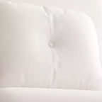 Divano Letto Pieghevole 3-in-1 Convertibile in Poltrona - Schienale Regolabile in 5 Posizioni con Cuscino, Salvaspazio per Soggiorno, Camera da Letto e Ufficio (Bianco)