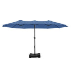 MAISON ARTS Ombrellone Doppio da 4,5 m, Extra Large, per Patio, con Base Inclusa