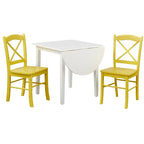 Set da pranzo di 3 pezzi con tavolino allungabile Simple Living Country Cottage