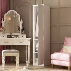 Famapy Armadio Guardaroba Modulare di Lusso Bianco con Dettagli Dorati: Ante a Pannelli + Design Ante Miste Elegante Armadio Su Misura per Camere da Letto
