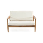 Salotto da esterno a 4 posti in legno di acacia Willowbrook di Christopher Knight Home
