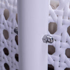 LeisureMod Sedia a Uovo Sospesa per 2 Persone con Supporto - Dondolo Pensile per Esterni/Interni in Rattan Intrecciato con Cuscini