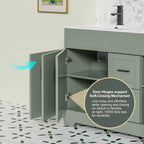Mobile bagno 30/36/48 Wavy Line con lavabo e rubinetto
