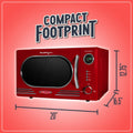 Forno a microonde da appoggio Nostalgia Retro 1,1 piedi cubi e 1000 Watt