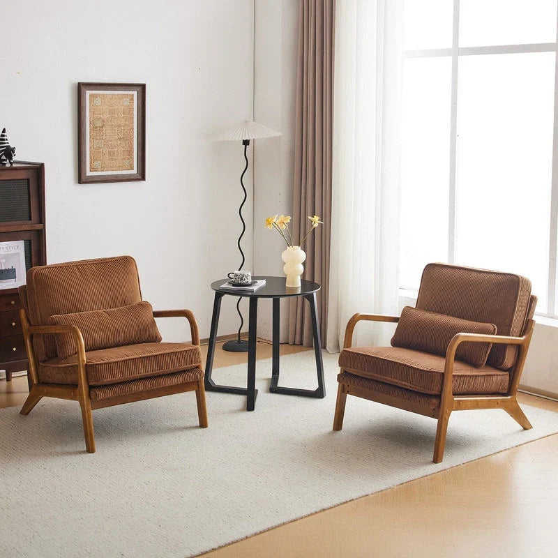 Poltrona imbottita Mid-Century Modern